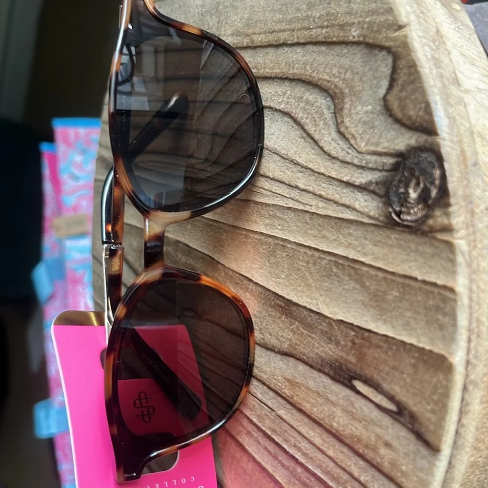 NWT Simply Southern Tortoise Cat Eye Sunglasses 100% UV protection - Picture 2 of 6